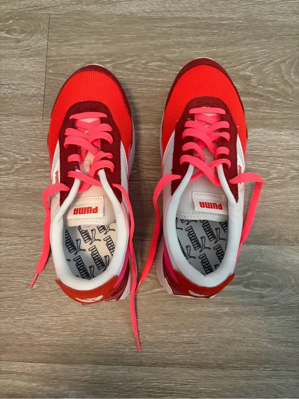 Puma Women’s Red & Pink Cruise Rider Platform Sneakers